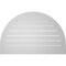 Ekena Millwork Round Top Surface Mount PVC Gable Vent: Functional, w/ 2"W x 1-1/2"P Brickmould Frame, 34"W x 22"H GVPRT34X2202SF - alternate 5